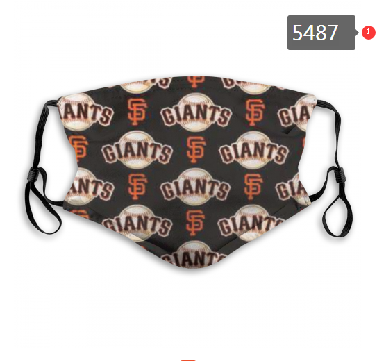 2020 MLB San Francisco Giants #4 Dust mask with filter->mlb dust mask->Sports Accessory
